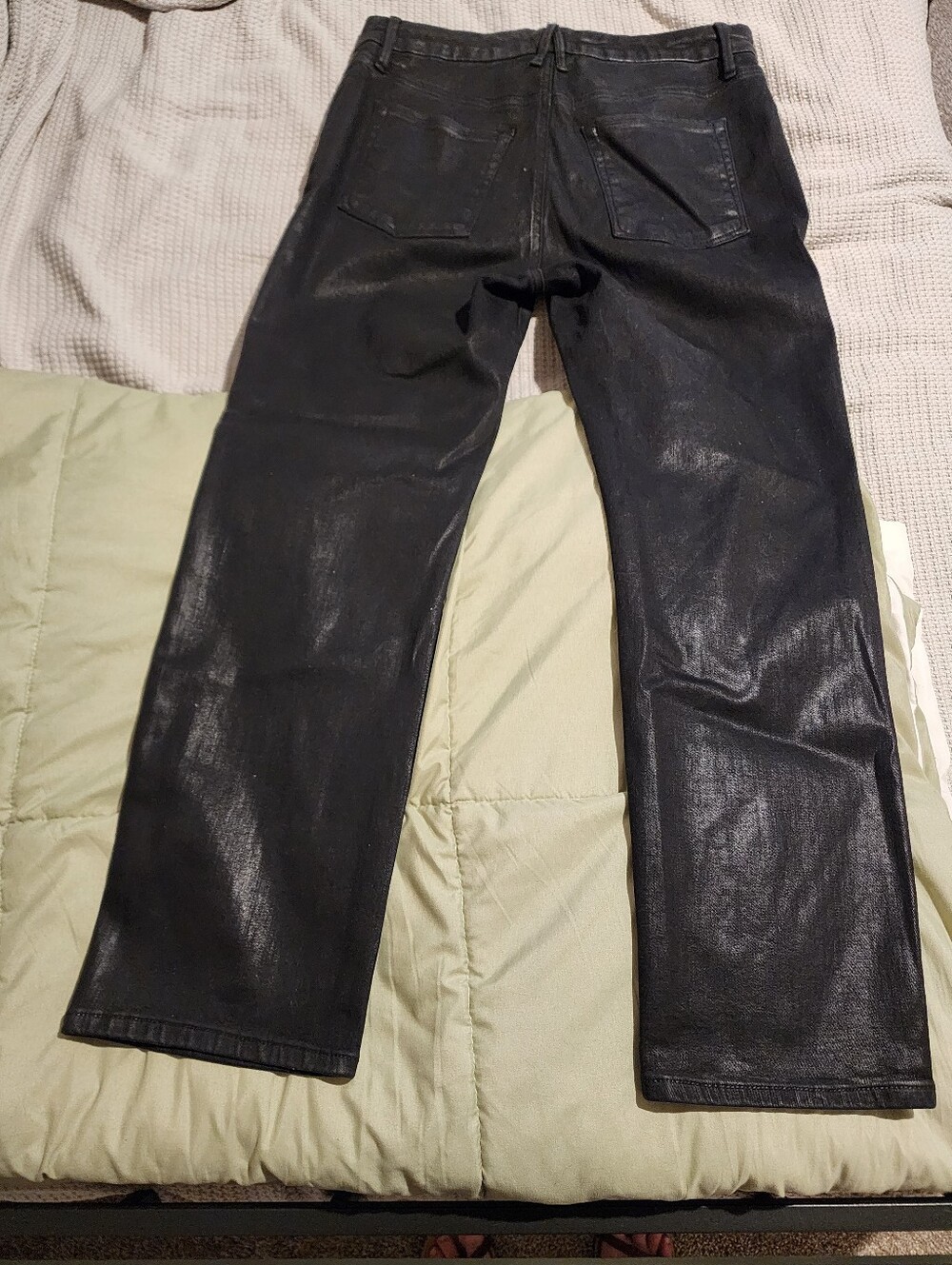 Size 14/32 Good American Black Metalic Jeans - Picture 8 of 8